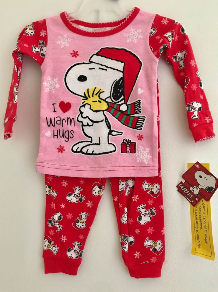 Peanuts christmas best sale pajamas baby