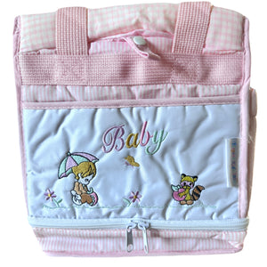 Vintage Rare New Precious Moments Style Pink Girl a Pet Small Diaper Bag Elegant Kids 2000 Baby Shower Gift
