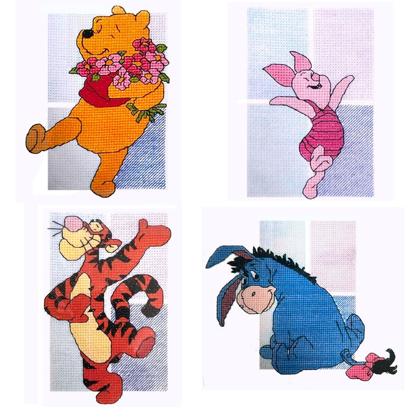 Walt Disney Winnie The Pooh Color Block Pooh B58 Piglet B57 Tigger B59 ...