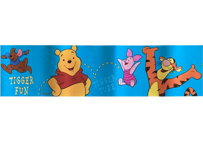 Disney Winnie The Pooh Tigger Fun Blue Peel & Self Stick Kids Wall Border Set of 2 - 42358 with Piglet & Roo