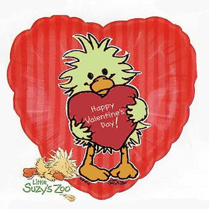 Ballon de fête en forme de cœur de 18 pouces avec inscription « Happy Valentine's Day Love » du zoo de Little Suzy