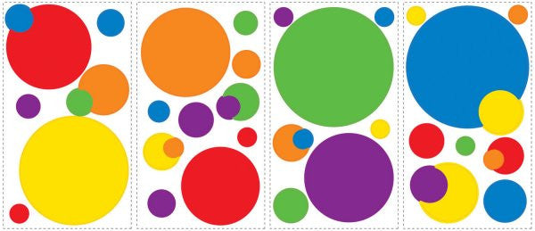 Multicolor Just Dots Peel & Stick Wall Decals Polka Dot Stickers