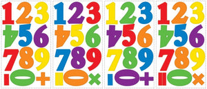 Colorful Numbers Wall Stickers Decals Kids Room Decor