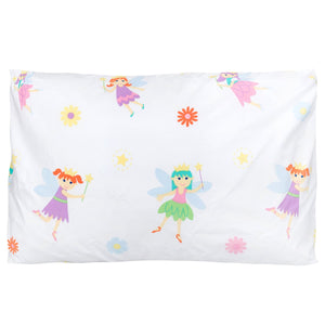 Fairy Princess Cotton Toddler Pillowcase 19" x 13.5"