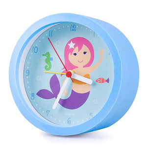 Mermaid Blue Alarm Clock 5"