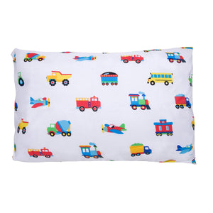 Trains, Planes Trucks Microfiber Kids Pillowcase 20" x 30"