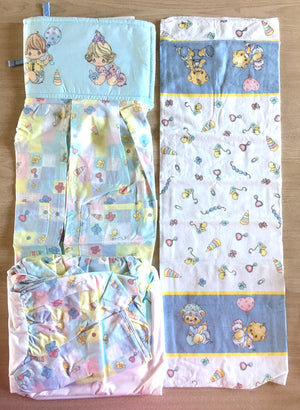 Accessory Set - Diaper Stacker, Crib Skirt, Receiving Blanket