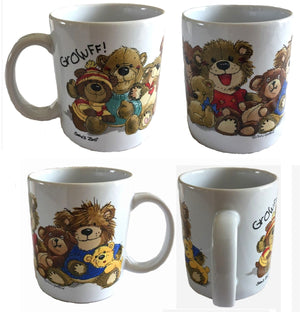 Suzy's Zoo Nine Old Bears of Duckport Bear Vintage Ceramic Collectible Mug 12 oz Cup 1997