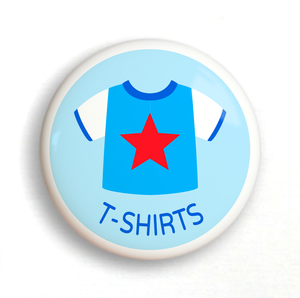 Boy's T-Shirts 2" Ceramic Drawer Knob