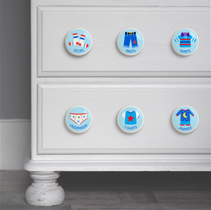 Boy's Ceramic Drawer Knob Set of 6