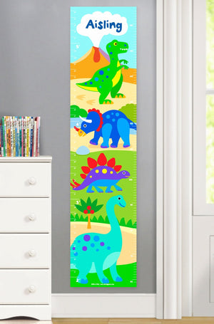 Dinosaur Canvas Growth Chart