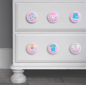 Girl Drawer Knob Set of 6