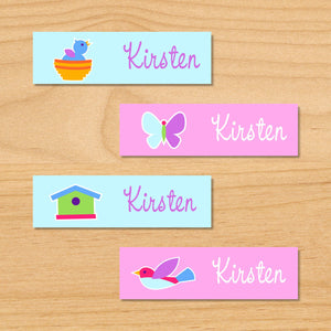 Étiquettes mini imperméables personnalisées 80 CT pour oiseaux de printemps et nids de hiboux