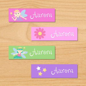 Étiquettes miniatures imperméables personnalisées Fairy Princess 80 CT