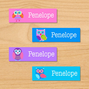 Étiquettes mini imperméables personnalisées 80 CT Owls