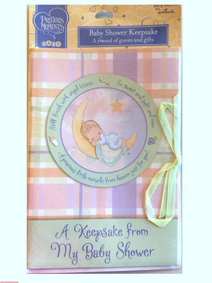Precious Moments A Keepsake from My Baby Shower Book Party Memory Record Booklet of Guests & Gifts