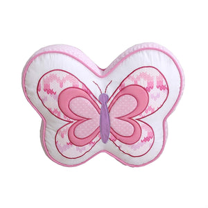 Pink Butterfly Shaped Decorative Pillow