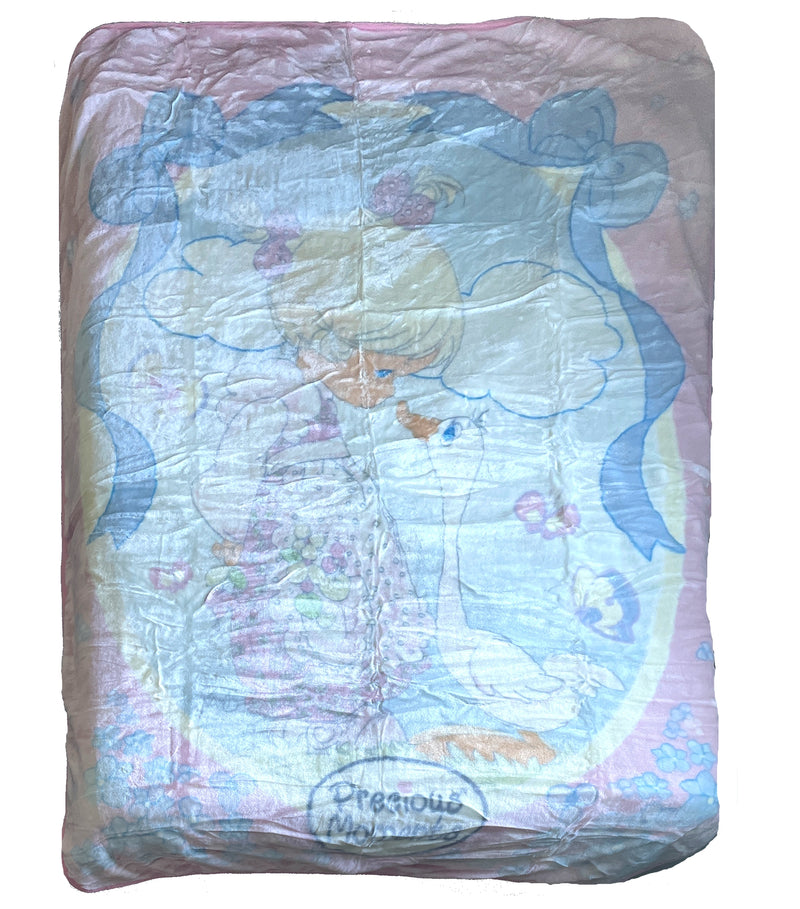 NEW Vintage Luxury Large Twin/Full Precious Moments Girl With Goose Pi