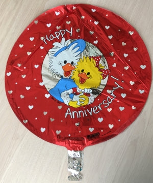 Suzy's Zoo Happy Anniversary Suzy & Jack Red Love 18" Party Balloon