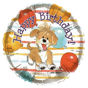 Suzy's Zoo Baxter Puppy Happy Birthday 18" Party Balloon