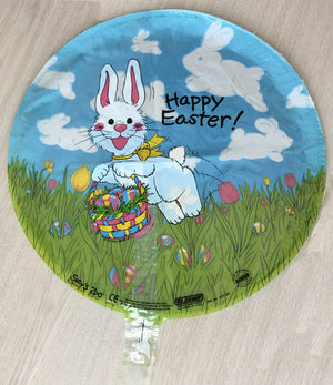 Suzy's Zoo Bunny & Clouds Happy Easter 18" Party Balloon