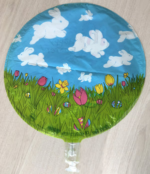 Suzy's Zoo Bunny & Clouds Happy Easter 18" Party Balloon