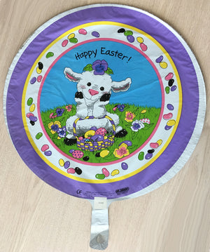 Suzy's Zoo Lamb & Easter Basket Happy Easter 18" Party Balloon