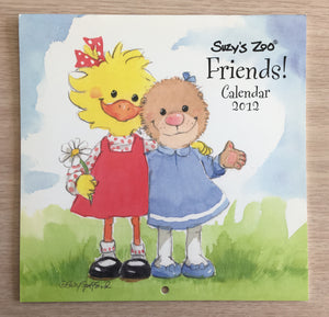 Calendrier mural miniature 2012 du Suzy's Zoo de collection Mes amis !