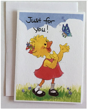 Suzy's Zoo Gift Enclosure Mini Note Cards 2.5" x 3.375"