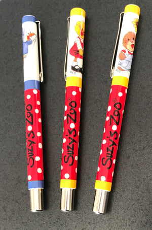 Stylos à collectionner Suzy's Zoo - Suzy Ducken, Jack Quacker, Ollie Marmot