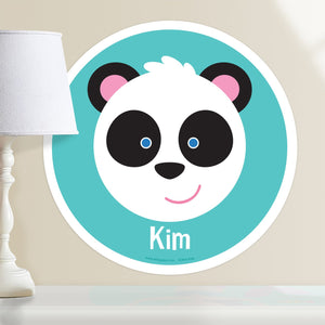 Baby Panda Wall Decal 12" Peel & Stick Personalized Sticker
