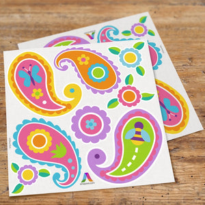 Paisley & Flowers Wall Decals Peel & Stick Stickers