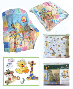 Little Suzy' Zoo Baby Duck & Animals Baby Crib Set