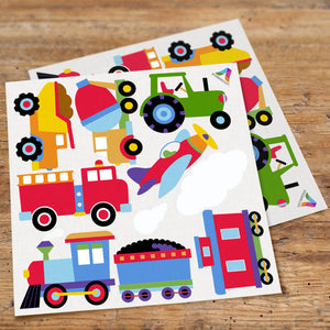Trains Airplanes Trucks Fire Truck Wall Decals Peel & Stick Stickers