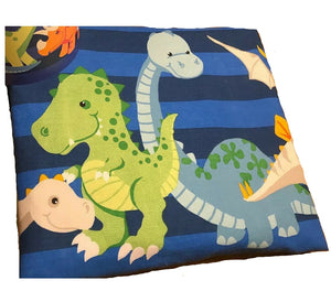 Kids Boys Blue Dinosaur Bedding Toddler or Twin Duvet / Comforter Cover Set