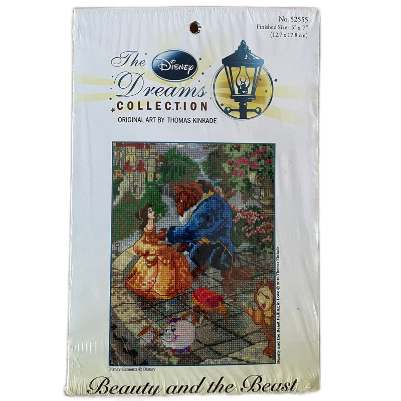 The Disney Dreams Collection By Thomas Kinkade Beauty and the Beast  Vignette 5 x 7 Counted Cross Stitch Kit or PDF Chart Pattern Instructions