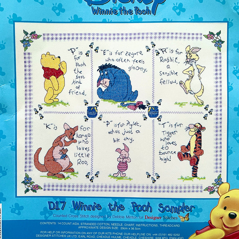 Disney: P is for Pooh, cross stitch kit (Janlynn)<br><font color=red>25%  off</