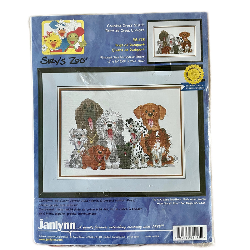 New Suzy's Zoo Counted Cross Stitch Kit or PDF Pattern Chart