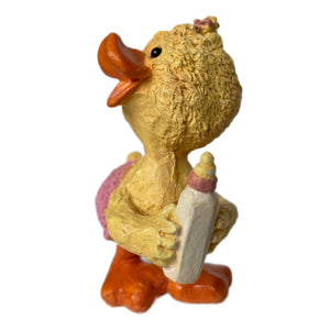 Suzy’s Zoo Baby with Bottle Vintage Collectible Figurine Statue by Suzy Spafford United Design Corp Rare