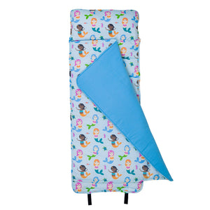 Mermaids Kids Blue Nap Mat - Child/Toddler Girl Sleeping Bag