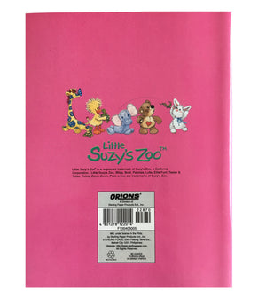 Little Suzy's Zoo Pink School Composition Notebook - Lulla Bunny Witzy Duck Boof Bear Ellie Elephant 6" x 7 3/4"