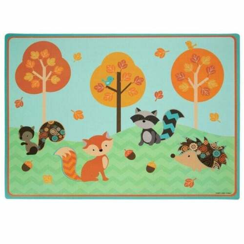  Colors of Rainbow Folded Flat Sheet Wrapping Paper Featuring  Enchanted Forest with Animal Friends Squirrels Foxes Rabbits Bears  (Fairytale Forest) : Health & Household