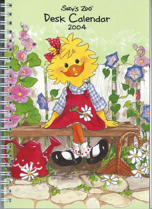 Calendrier de bureau vintage de collection Suzy's Zoo 2004