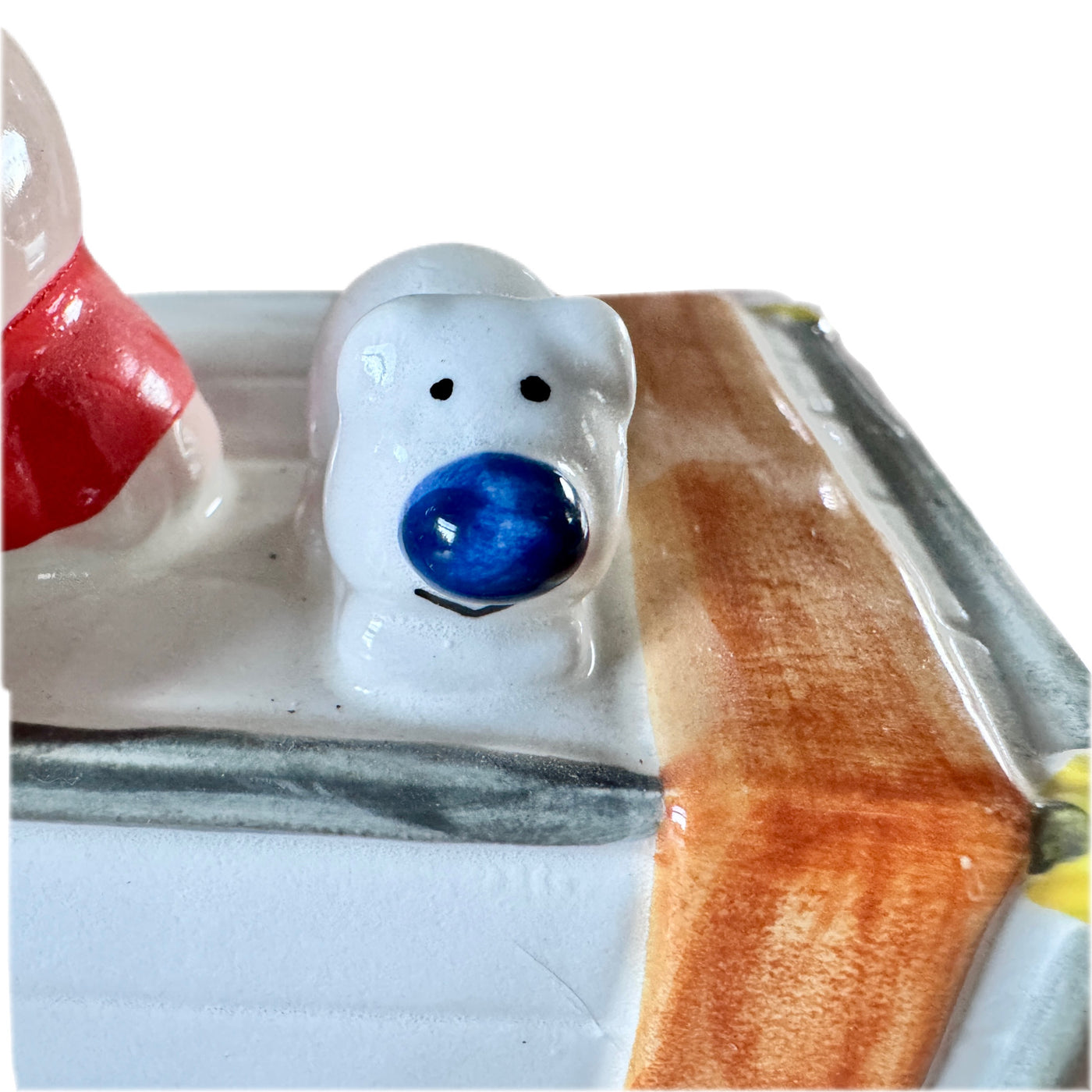 Vintage Ziggy & Dog Fuzz Treasure Chest Luggage Trunk Ceramic