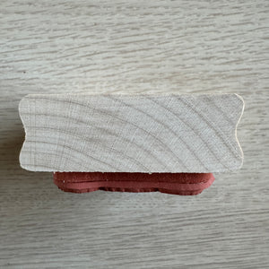 Nouveau tampon en caoutchouc en bois vintage Little Suzy's Zoo Sleeping Bear 'Boof Asleep' par Rubber Stampede A2267D