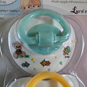 Vintage 2006 New Precious Moments Pacifiers 3-Pack or 2-Piece Pacifier with Clip / Holder 6+ Months