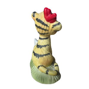 Vintage Suzy’s Zoo Tiger Girl with Red Bow Zoo Open Today Collectible Figurine Statue by Suzy Spafford Enesco 1978