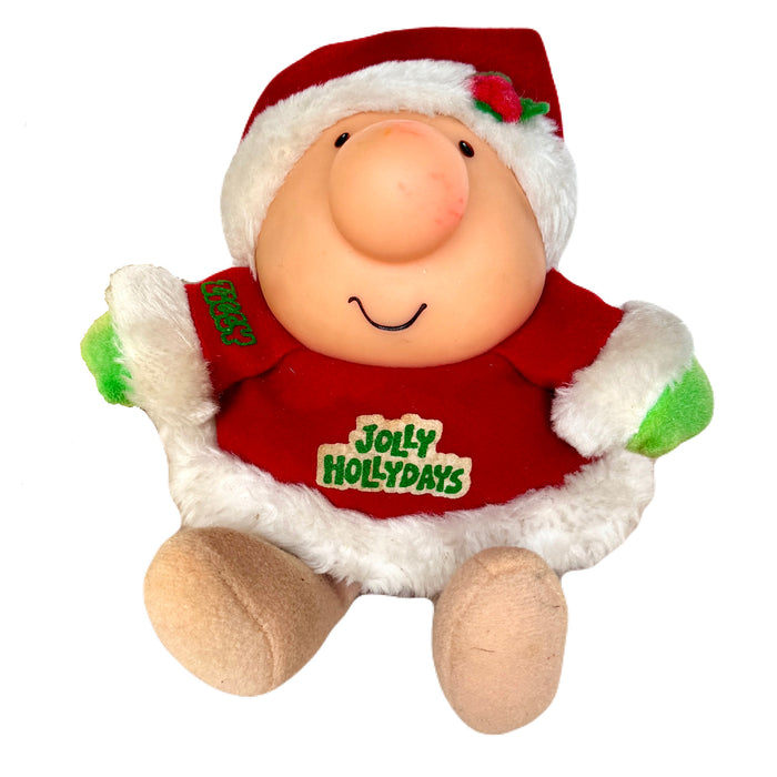 Vintage Ziggy Christmas Plush Rag Doll Santa Claus Costume JOLLY HOLLYDAYS 7" 1975 Collectible Tom Wilson Soft Plush Stuffed Toy