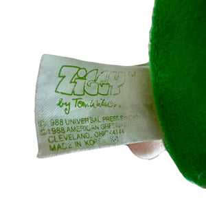 Vintage Ziggy St Patrick Leprechaun Green Outfit Kiss Me I'm Irish Plush Doll 7" 1988 Collectible Tom Wilson Soft Rag Plush Toy