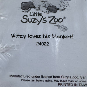 Little Suzy's Zoo Witzy Duck Hugging Blanket Stick'ems Mini Memo Note Pad Self-Stick Removable Notes 40 Sheets Warm Fuzzies